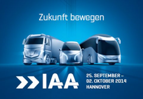 Probefahrten von Elektronutzfahrzeugen auf der IAA 2014