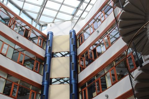 Ulmer Büro-Passivhaus mit 4-Stufen-Heizung
