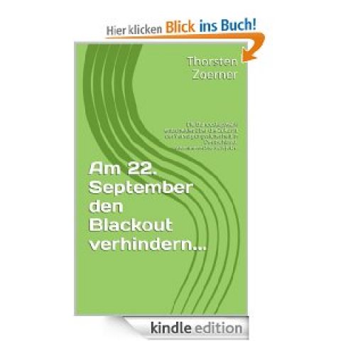 E-Book Promotion: Am 22. September den Blackout verhindern (Kindle)