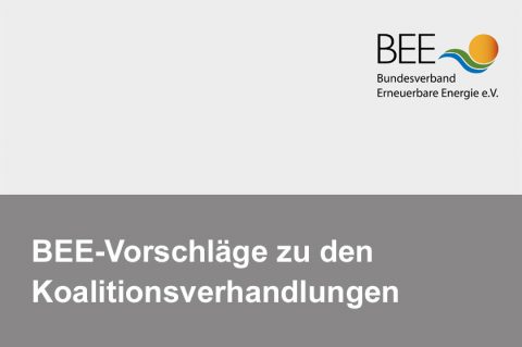 Energiepolitik unter Schwarz-Rot – Handlungsbedarf aus Sicht des BEE