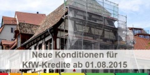 Neue Konditionen für KfW-Kredite ab August 2015