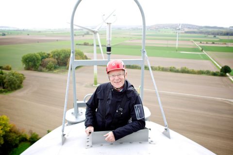 Energiewende 2.0 mitten im Windpark mit Ministerpräsident Weil