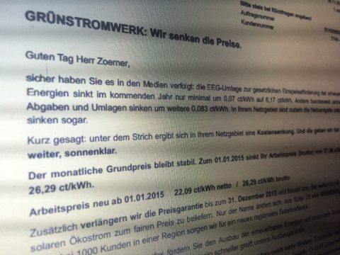 [Update] Strompreisinfo – Ein direkter Vergleich. #Strompreis2015