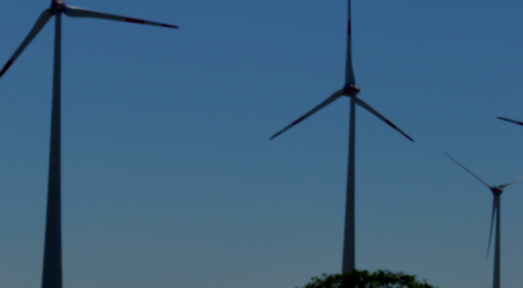 Gewitter im Windpark