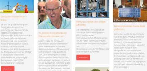Jetzt noch informativer: Energieblogger-Website im neuen Design