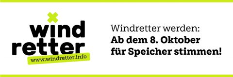 Windretter fordern Besserstellung von Energiespeichern