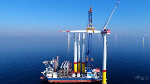 Offshore‐Windpark vor Rügen ging in Rekord­zeit ans Netz