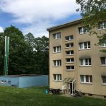 Gebäude eines BHKW zur Versorgung eines Wohnblocks in einem Contracting-Modell. Foto: Frank Urbansky